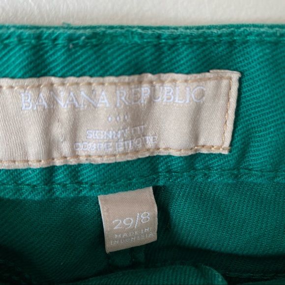 Banana Republic Green Jeans Pants Skinny Fit - Picture 6 of 9